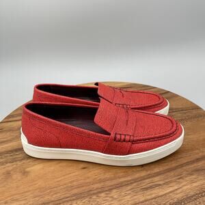 rag & bone Red Woven Slip-On Sneakers